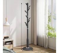 GWFBLID Metal Coat Rack Stand Clothes Rack Free Standing Tree-Shaped Clothing Rack with9 Hooks Free Standing Tree-Shaped Coat Rack for Clothes Hats Bags Living Room Bedroom Home Office