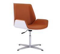 GWFBLID Office Desk Chair Home Office Swivel Computer Desk Chair with a Height Adjustable Chrome base Executive Swivel Chair Ergonomic Managerial Chairs for Reading Meeting Study Makeup room