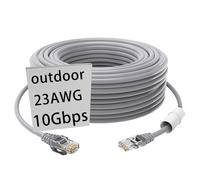 GWFIBER Cat6 Ethernet Cable - 50ft (15m) Heavy Duty, UV Waterproof, Direct Burial & Indoor/Outdoor, Poe Compatible, Cat5e/Cat6, 1 PCS (1&4 PCS Available)
