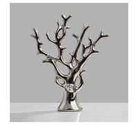GWFVA Modern Minimalist Ceramic Coral Tree Sculpture Craft Decoration Living Room Ornaments - 7 Colors Optional Accessory (Color: Silver)