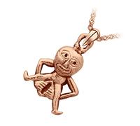 GWG Jewellery Pendant Necklace 18K Rose Gold Coated Sheela Na Gig Celtic Goddess from Ancient Carvings in Gift Box for Women