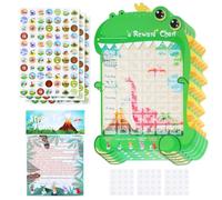 GWHOLE 5 Pack Potty Training Reward Chart with 231 Stickers and Tips Guide | Dinosaur Toilet Training for Toddlers Girls Boys, Wipe Clean