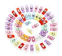 GWHOLE 60 Pcs Sewing Clips Quilting Clips Craft Accessories for Sewing, Quilting, Crocheting, Crafting and Knitting