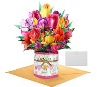 GWHOLE Pop Up Birthday Card with Note Card and Envelope for Women,Teacher