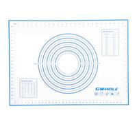 GWHOLE Silicone Baking Mat 50 x 70 cm, Blue Pastry Mat with Measurements | Heat-resistant, Non-stick Non-Slip,for Pastry, Dough and Baking