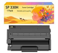GWJJMK Compatible 408281 M96802 SP 330H High-Capacity Toner Cartridge Set, Works for Ricoh SP 330DN 330SFN 330SN Printers, Bright Colors and Clear Printing 1 Pack Black