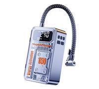 GWJKG 4000mAh Portable Car Air Compressor Tire Inflator 150PSI Electric Wireless/Wired Pump For Motorcycle Tyre Rapid Effortless(Corded Electric)