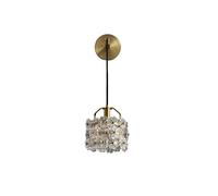 GWJKG Applique à fleurs luxueuse, chevet rétro française, lampe d'art murale de fond personnalisée Appliques murales