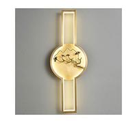 GWJKG Applique cuivre Style chinois, nouvelle murale for salon chambre à coucher, lampe décorative créative en feuille de Ginkgo Appliques murales (Color : B)