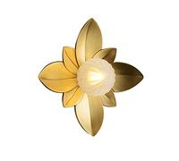 GWJKG Applique murale à fleurs entièrement en cuivre, lampe créative de couloir post-moderne Appliques murales