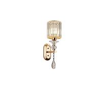 GWJKG Applique murale en cristal luxe, chevet de chambre à coucher, lampe Led for couloir d'escalier Appliques murales