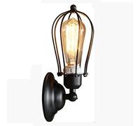 GWJKG Appliques murales rustiques, applique en cage métallique, mural industriel à fil dur, lampe murale style vintage for décoration la maison, tête lit, salle de