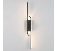 GWJKG Black Long Strip LED Light, Linear Lamp Living Room, Bedroom, Porch, Hallway & Bathroom, Vanity Lighting Fixture, Metal Wall for Indoor Décor(4000k Neutral Light,92Cm)