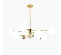 GWJKG Chandelier Chandelier Lighting Chandelier Ceiling Light Fixture Mid Century Pendant Lighting Fixture for Kitchen Dining Room,Golden Magic Beans Chandelier-Gold 6 Head(8 Head)