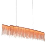 GWJKG Chandelier Minimalist Tassel Chandelier,Creative Light Luxury Tassel Lamp,Living Room Lamp,Bedroom Lamp,Dining Room Lamp-Rose Gold Tricolor Light 40cm(Rose Gold Tricolor Light,Long 120cm)