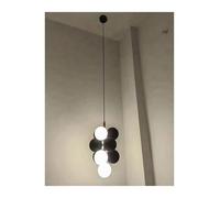 GWJKG Chandelier, Nordic Glass Chandelier for Dining Living Room Center Table Bedroom Lamp Home Decor (Color : B-Coffee Color),