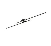 GWJKG Chandeliers, Long Strip Ceiling Lighting Fixture, Semi Flush Mount Led Ceiling Lights, Industrial Geometric Linear Chandelier for Living Room Bedroom Hallway Kitchen