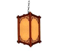 GWJKG Chinese Lanterns Red Lantern Chinese Style Palace Lantern Antique Solid Wood Lantern Outdoor Waterproof Teahouse Restaurant Chandelier (Color : C, Size : 40)(B,60)