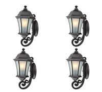 GWJKG Compact Rustic Barn Light Outdoor Wall Black Aluminum Lamp Garden Porch Balcony Farmhouse Decor