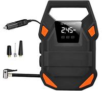 GWJKG Compressor Inflator Portable Air Tires 12V DC Auto Tire Pump Digital Pressure Gauge, with Emergency Light for Car, Balloons and Other Inflatables