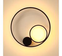 GWJKG Gold LED Wall Sconces, Ring Decorative Wall Light Fixtures, Round Wall Lamps 3000K Warm White -1 Pieces, Lighting Chandelier