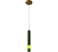 GWJKG Green Marble Pendant Light Nordic Long Glass Linear Ceiling Hanging Lamp Gold Chandelier E27 Base for Kitchen Island Bedroom Dining Room Bathroom