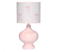 GWJKG Lambs & Ivy Coquette Floral Aesthetic Pink Bows Lamp with Shade Suitable for Living Room, Dormitory, Office,(Pink)