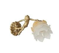 GWJKG Lampe ange cristal Vintage tout en Bronze, applique murale fond de salon Appliques murales