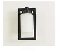 GWJKG Lampe Applique d'extérieur ferme moderne, lanterne murale étanche antirouille en verre finition noire for porche maison, terrasse de patio Appliques murales (Size : B)