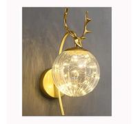 GWJKG Lampe Applique murale avec abat-jour en verre motif d'eau, adaptée la chambre à coucher, couloir au salon Appliques murales