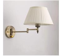 GWJKG Lampe Applique murale ensemble d'appliques murales bras oscillant avec cordon brancher en tissu, luminaires muraux for couloir, chambre à coucher, salon (abat-jour