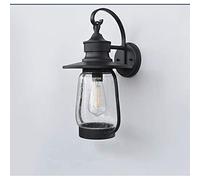GWJKG Lampe Applique murale extérieure étanche, luminaires muraux extérieurs, lampes en métal noir avec verre transparent, parfait for l'extérieur porche, du patio de la maison Appliq