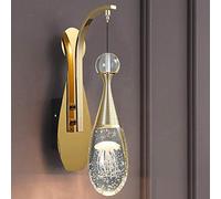 GWJKG Lampe Applique murale moderne minimaliste, de chevet, boule en verre (lumière chaude à bulles) Appliques murales