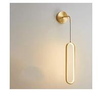 GWJKG Lampe Applique murale suspendue source de lumière à gradation tricolore, moderne, entièrement en cuivre (noir, or), adaptée aux allées, couloirs, salons, salles d'étude, chambre