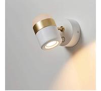 GWJKG Lampe bascule moderne, applique murale tournante, for chambre à coucher, salon, café, hôtel, couloir d'allée Appliques murales (Color : Noir)