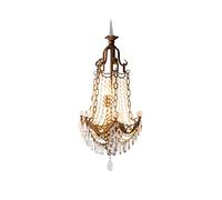 GWJKG Lampe Couronne, Applique Murale Vintage en Cristal de Bronze dans Le Salon Appliques murales