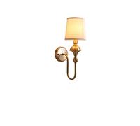 GWJKG Lampe entièrement fond salon, applique murale en cuivre for couloir d'escalier chevet de chambre à coucher Appliques murales Color A