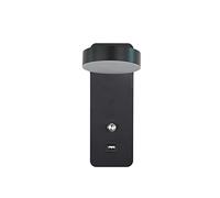 GWJKG Lampe Lampes modernes mur LED avec interrupteur Interface USB applique murale mode for les lumières d'art d'allée de couloir intérieur Appliques murales (Color : Warm Wh