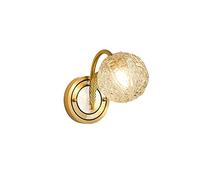GWJKG Lampe luxueuse en cristal cuivre, applique murale fond TV dans l'allée chevet de la chambre Appliques murales