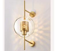 GWJKG Lampe moderne boule verre, milieu du siècle, applique murale en forme globe magique for restaurant, salon, chevet, escaliers, miroir salle de bain