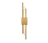 GWJKG Lampe Moderne élégante métal, Tuyau en Acrylique, Applique Murale LED for Salon, Chambre à Coucher, Couloir Appliques murales (Color Warm White, Size : Gold_8D X 50H_6