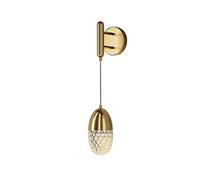 GWJKG Lampe Murale Applique chevet créative, chambre moderne tout en cuivre, salon, mur de fond, éclairage créatif Appliques murales (Color : B)