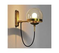GWJKG Lampe Murale Lampes nordiques Wall Light Fixture Sairway LED Échantillon mural forme sphérique de verre rustique léger for la barre d'aisel intérieure extérieure Appliques murales (