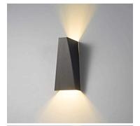 GWJKG Lampe murale moderne haut en bas 10 W for applique intérieure, allée, escalier, chambre à coucher, couloir de lecture, salon, balcon, décoratif d'intérieur (noir, b