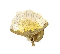 GWJKG Lampe Murale nouveau Style feuille d'or cuivre salon escalier chambre créative moderne chinois applique Appliques murales