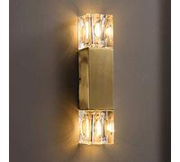 GWJKG Lampe Murale Source de lumière chaude moderne tout en cuivre LED G9 2, adaptée salon, la chambre coucher, au bureau, à l'allée, etc. Appliques murales