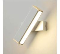 GWJKG Lampe Murale Spin, barre lumineuse bain moderne, mur de pouces, 6W 3000K Appliques murales (Color : Noir)