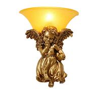 GWJKG Lampe Murale style européen ange résine verre salon chambre couloir créatif rétro éclairage applique Appliques murales (Color : B)