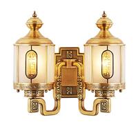GWJKG Lampe Nouveau cuivre chambre chevet lampes fixes fond mur créatif Style chinois bénédiction applique murale Appliques murales (Size : B)