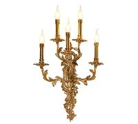 GWJKG Lampe Tout en cuivre Style européen créative Salon Salle à Manger Chambre Couloir Éclairage décoratif Applique Murale têtes Appliques murales (Size : B)